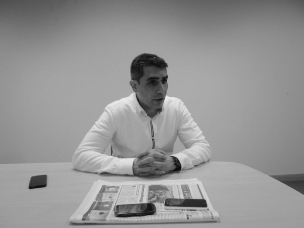 Jota González durante la entrevista con El Vestuario | Diego Alonso Arecha